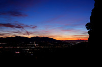 Sunset over Salt Lake from Mt. Olympus, 2008